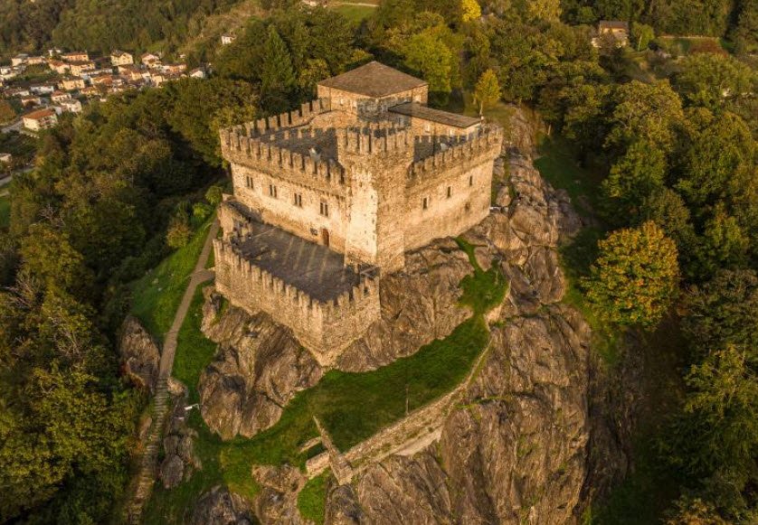 Castello di Sasso Corbaro, Bellinzona, Switzerland, Switzerland